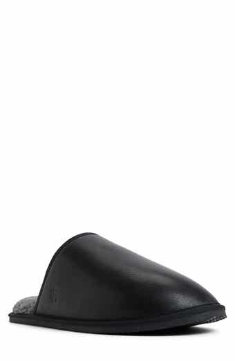 Brooks Brothers Drew Wool Faux Fur Lined Slipper