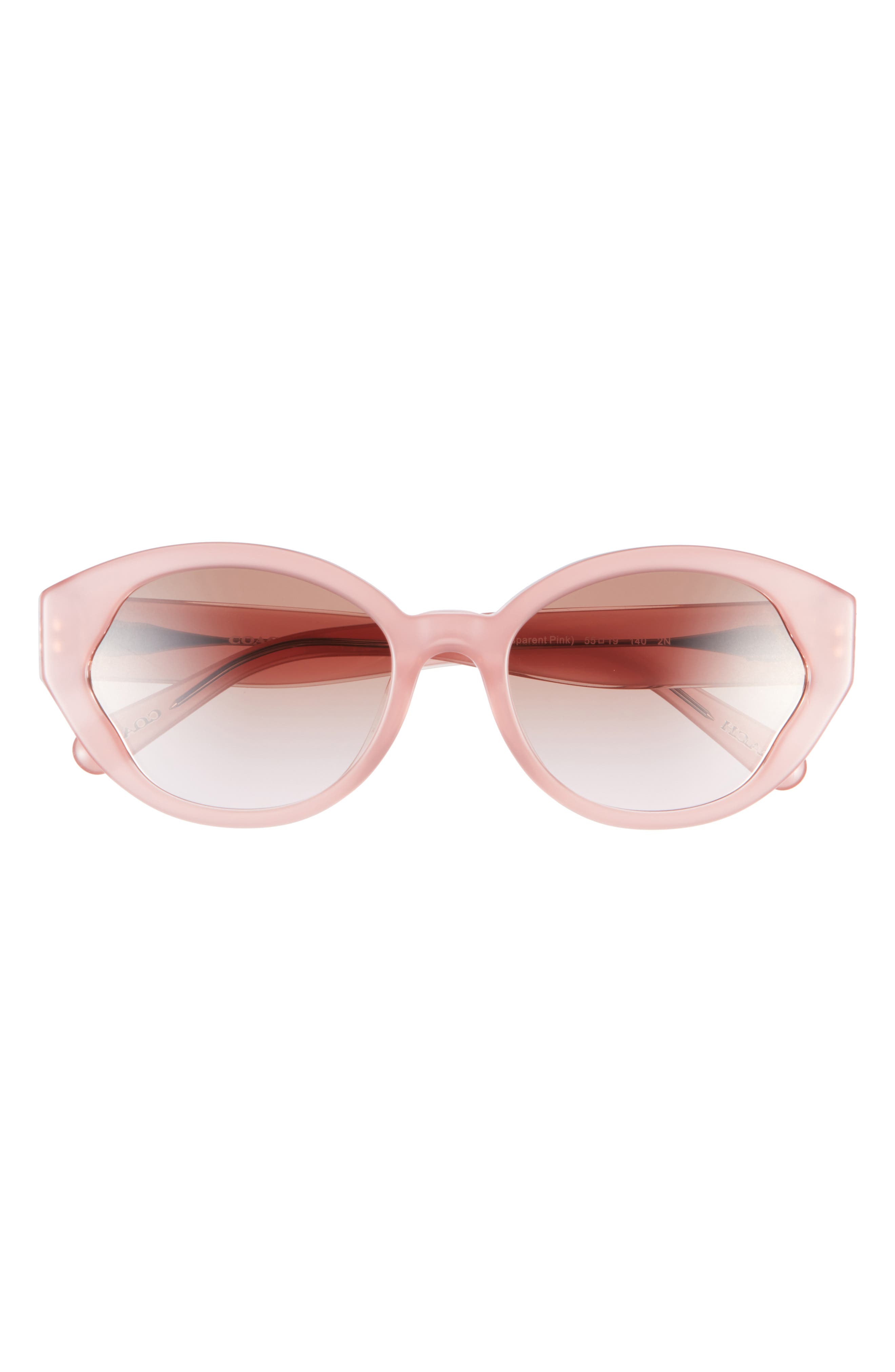 COACH 55mm Gradient Oval Sunglasses