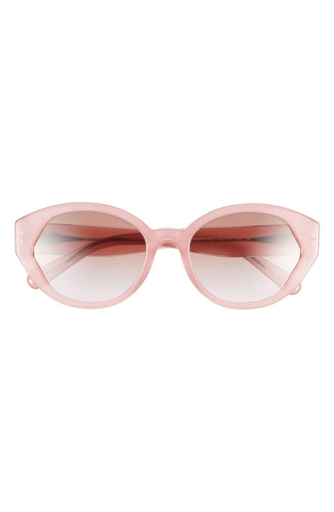 55mm Gradient Oval Sunglasses