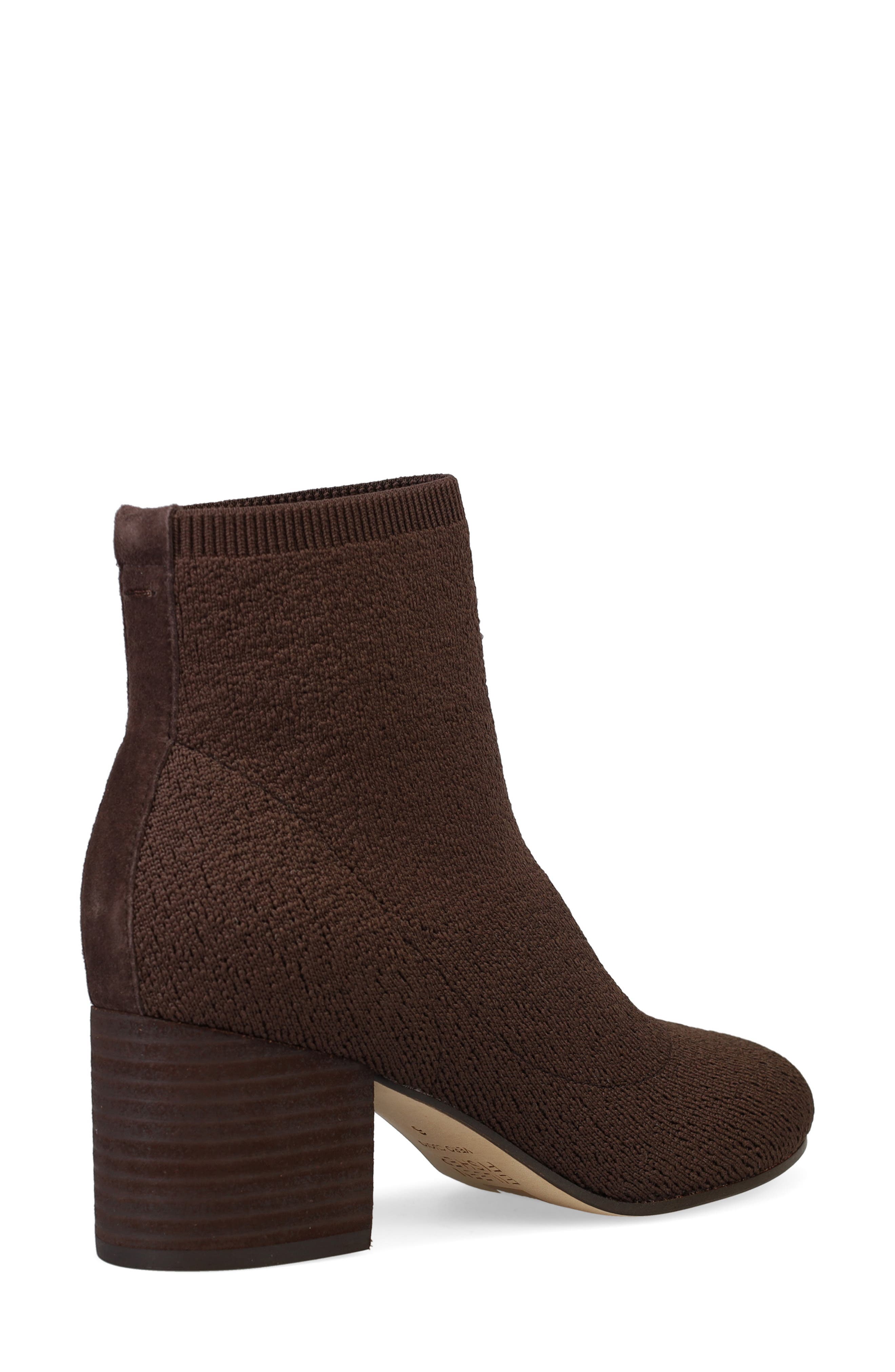 Oriel Recycled Polyester Knit Bootie, Alternate, color, CHOCOLATE