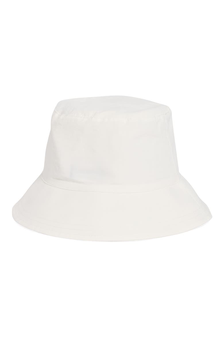 rubber patch bucket hat, Alternate, color, CREAM