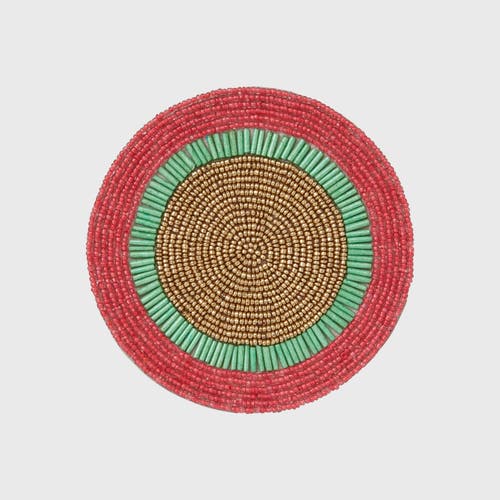 Joanna Buchanan Hand Beaded Coasters In Multi