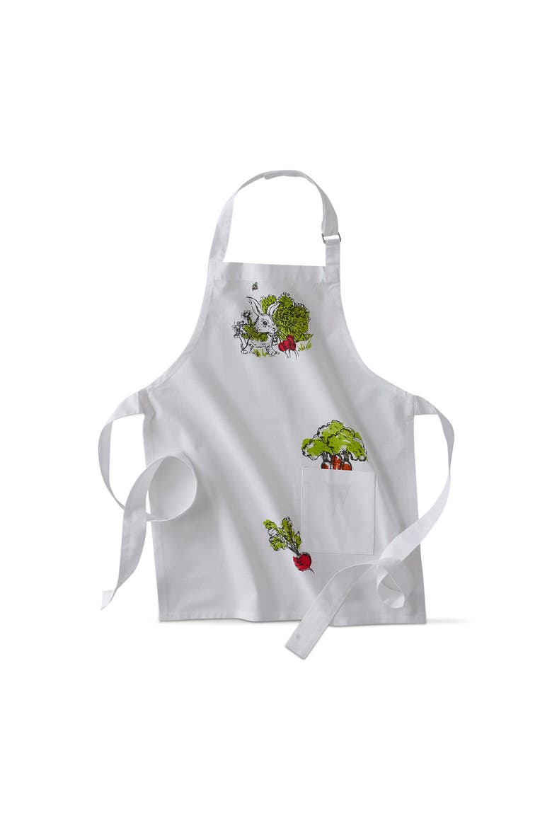 Easter Bunny Kids Cooking Apron Cotton, Main, color, White