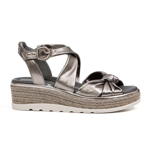 Jambu Women's Diana Slip On Wedge Sandals In Gunmetal
