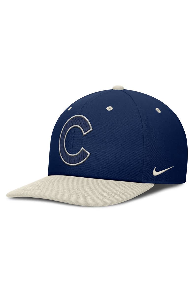 Nike Men's Nike Navy/Cream Chicago Cubs Pro Performance Snapback Hat, Main, color,