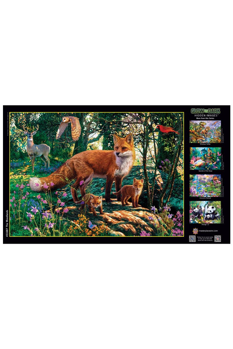 The Woodlands 500 Piece Jigsaw Puzzle, Alternate, color, Multicolor