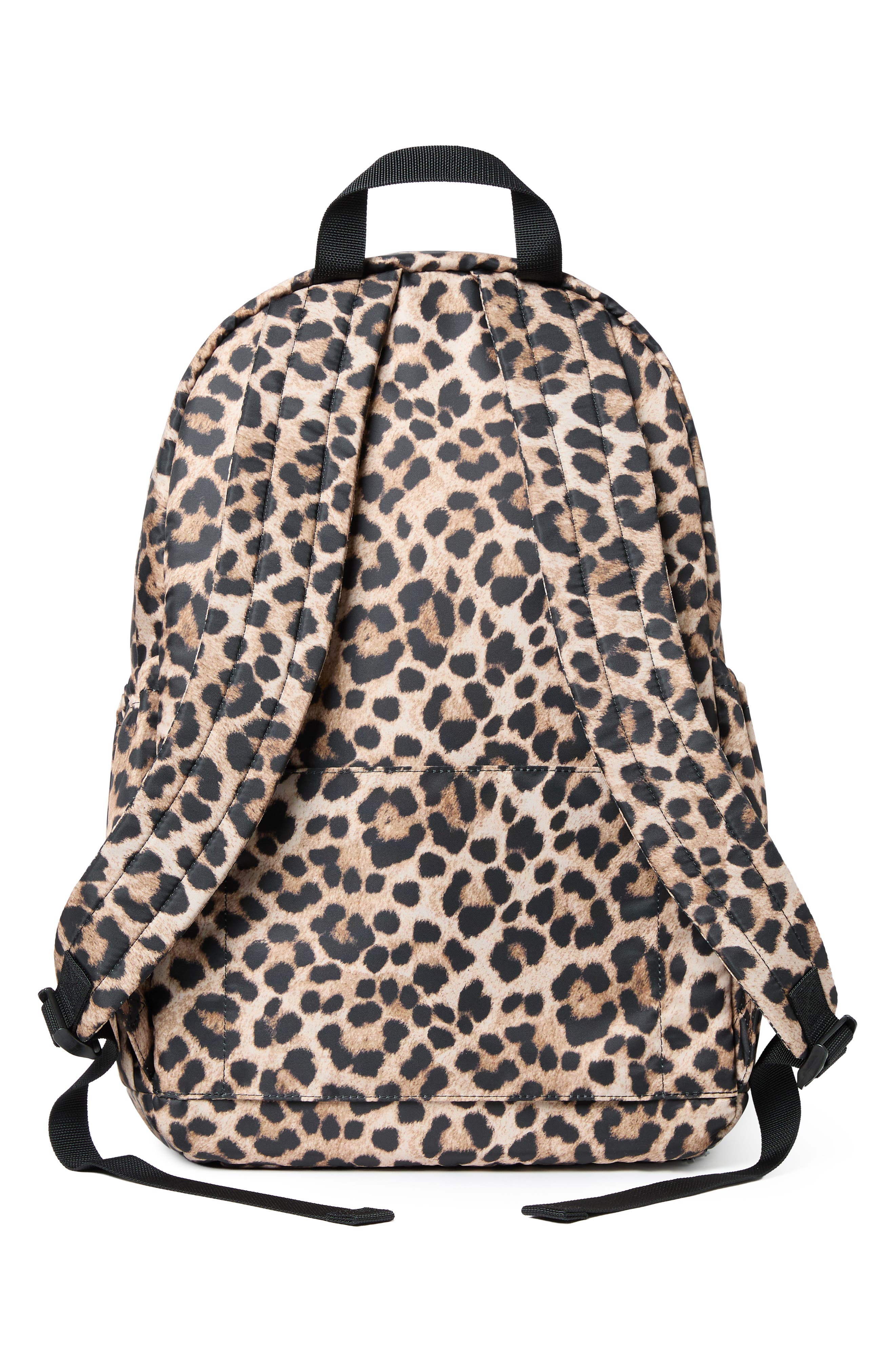Stevie Nylon Backpack, Alternate, color, BRUSHED LEOPARD