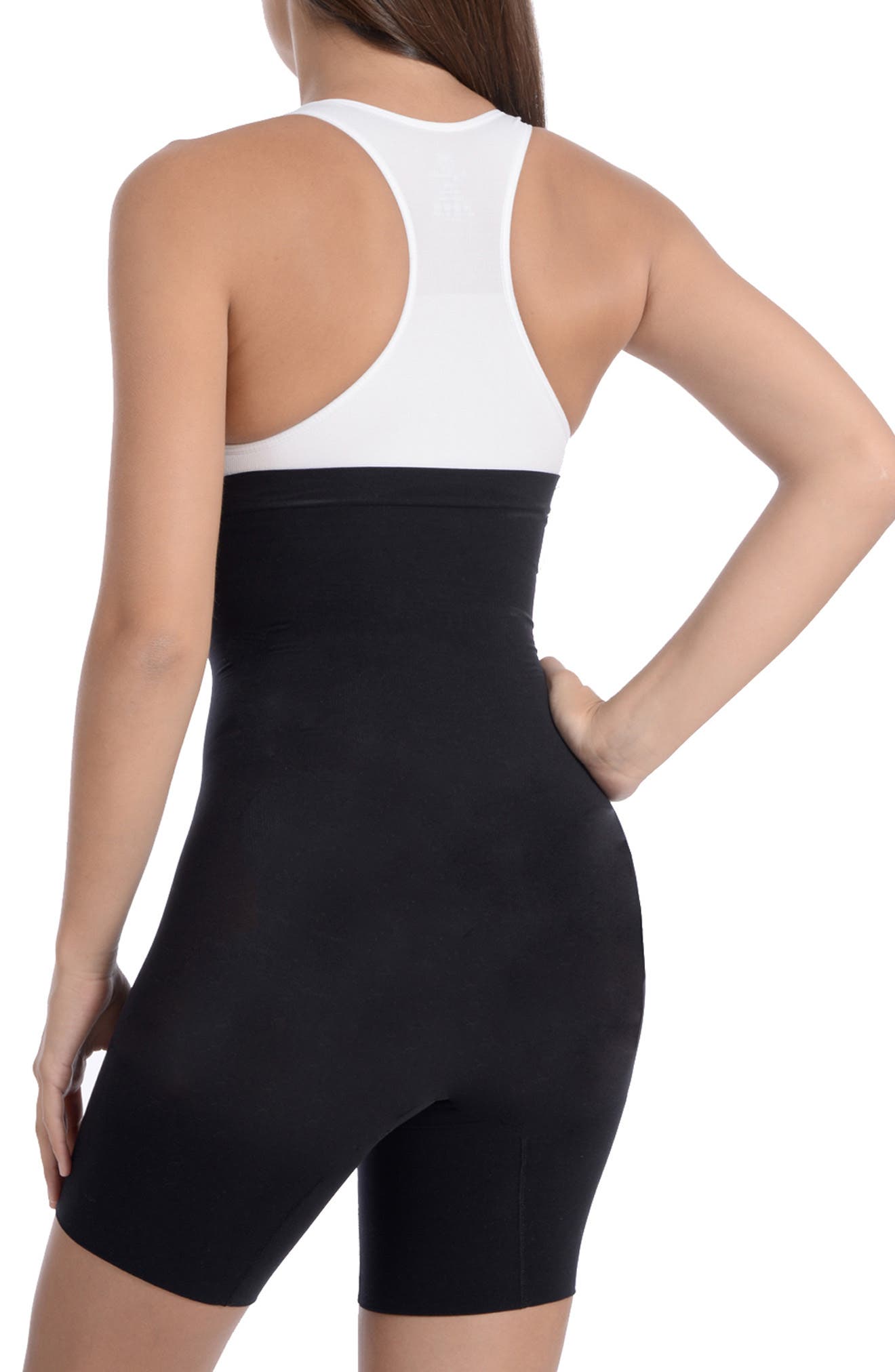 BODY BEAUTIFUL Seamless High-Waisted Shaping Boy Shorts (Women ...