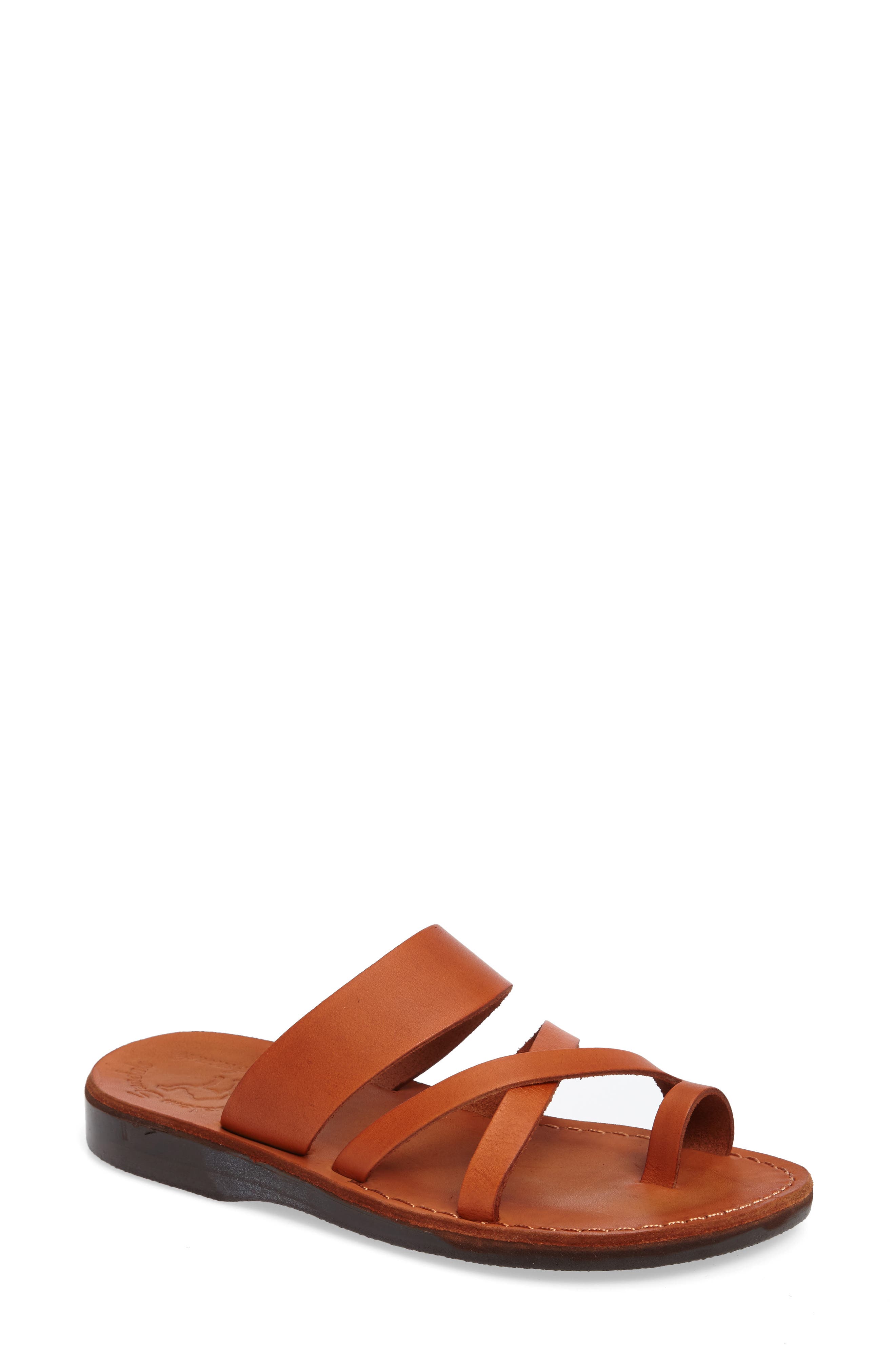 The Good Shepherd Sandal, Main, color, HONEY LEATHER