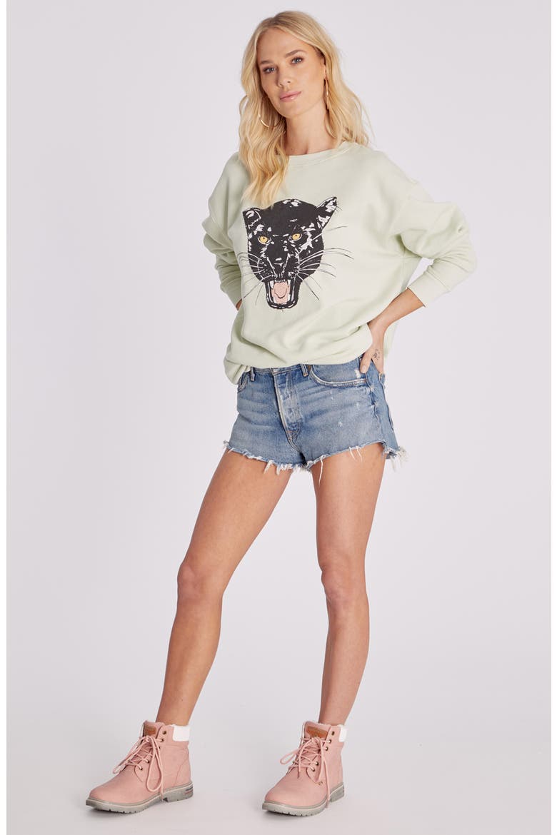 Roadtrip Oversize Sweatshirt, Alternate, color, ALOE
