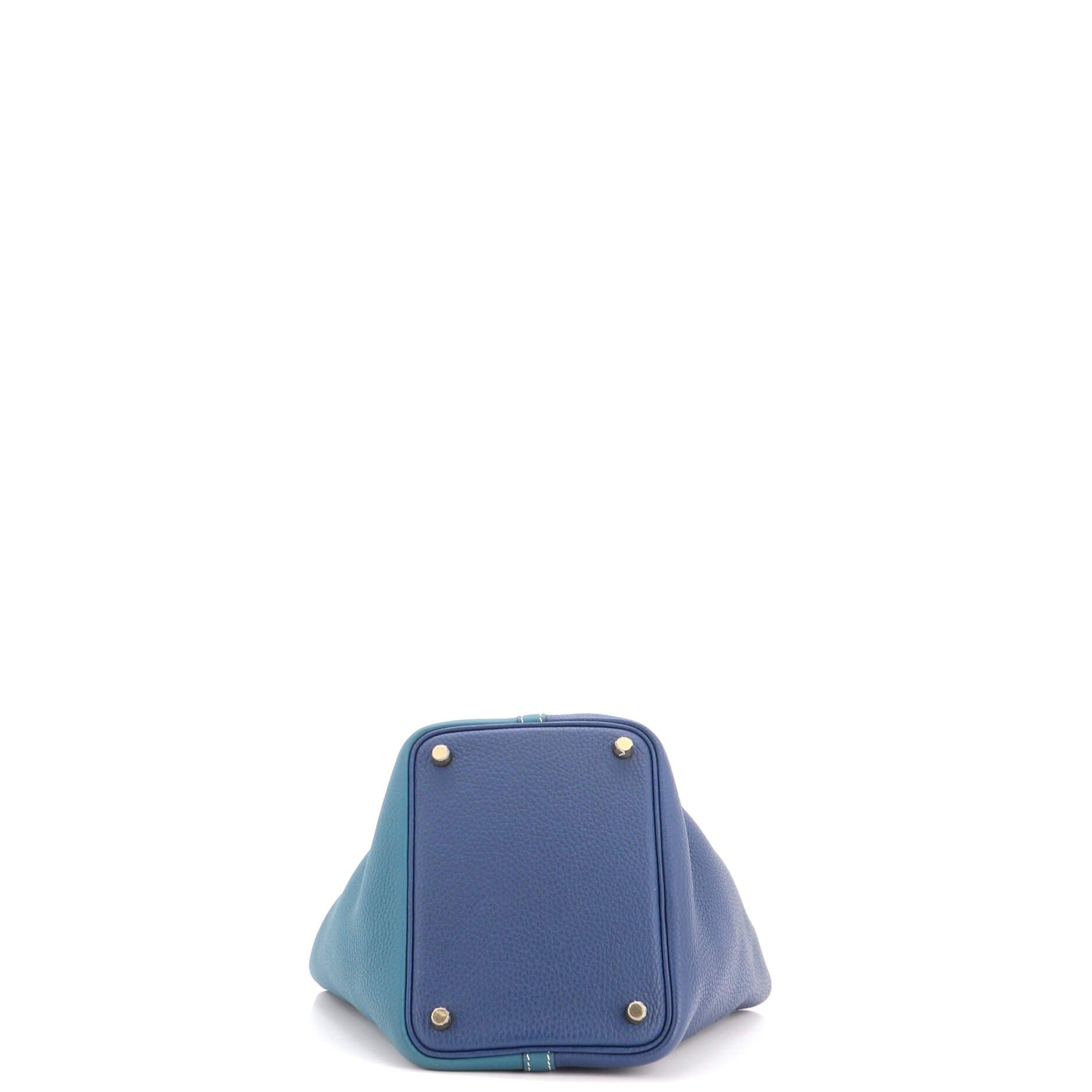 Casaque Picotin Lock Bag Clemence PM, Alternate, color, Blue