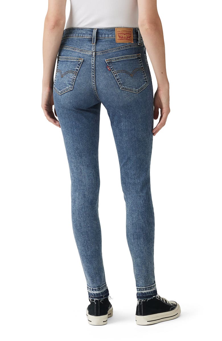 Levi's<sup>®</sup> 720<sup>™</sup> Release Hem High Waist Super Skinny Jeans, Alternate, color, Be The Best