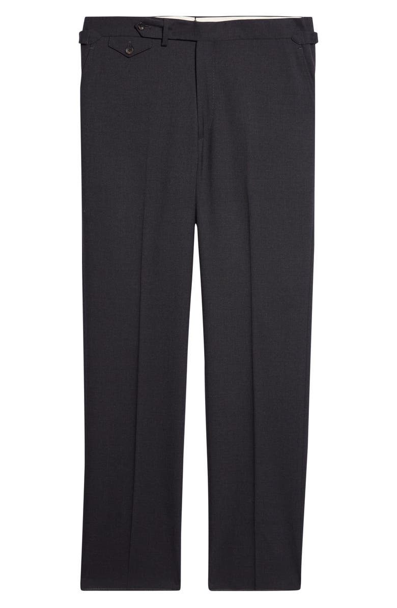 J. Mueser Waverly Single Pleat Tapered Trousers, Alternate, color, Dark Navy