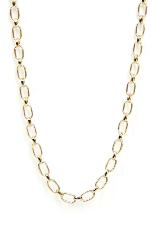 Anzie Rectangle Link Chain Necklace