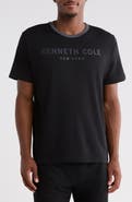Kenneth Cole Logo Embossed Ringer Tee