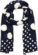 Kate Spade New York breezy dot oblong scarf