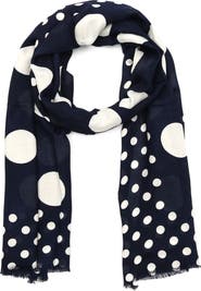 Kate Spade New York breezy dot oblong scarf