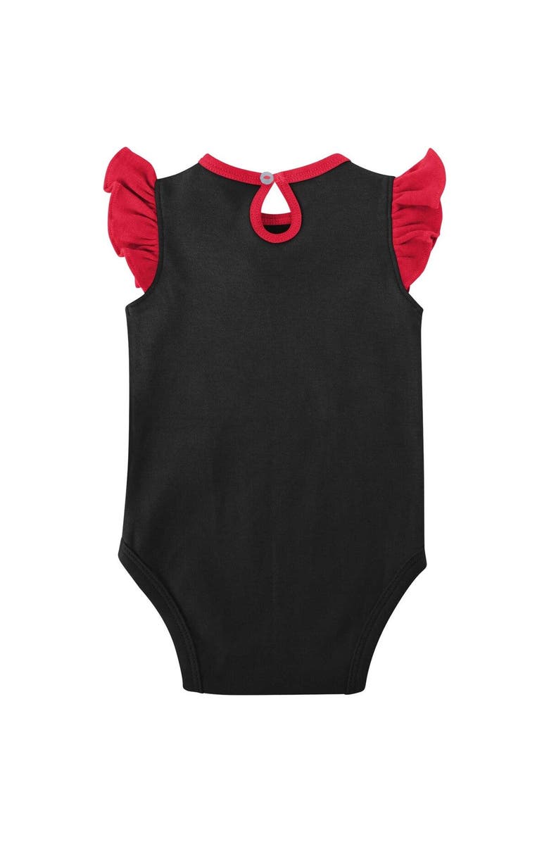 Outerstuff Girls Newborn & Infant Red/Black Wisconsin Badgers Spread the Love 2-Pack Bodysuit Set, Alternate, color, Red