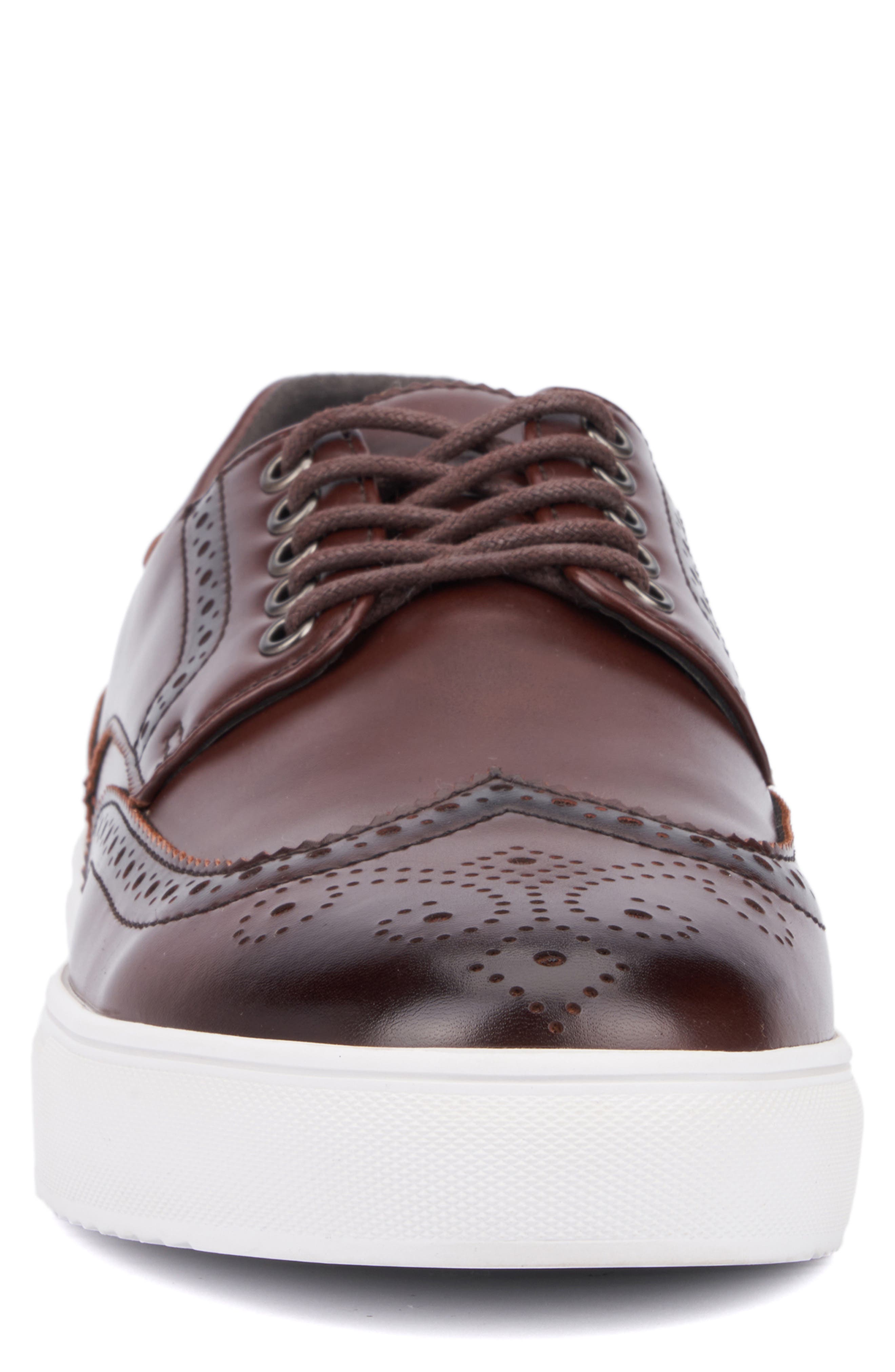 XRAY Mario Wingtip Brogue Sneaker, Alternate, color, Brown