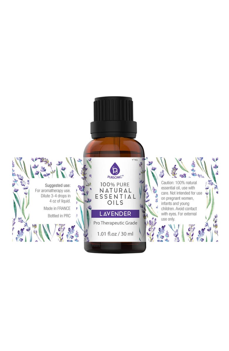 PURSONIC 100% Pure & Natural Lavender Essential Oils, Alternate, color, Purple