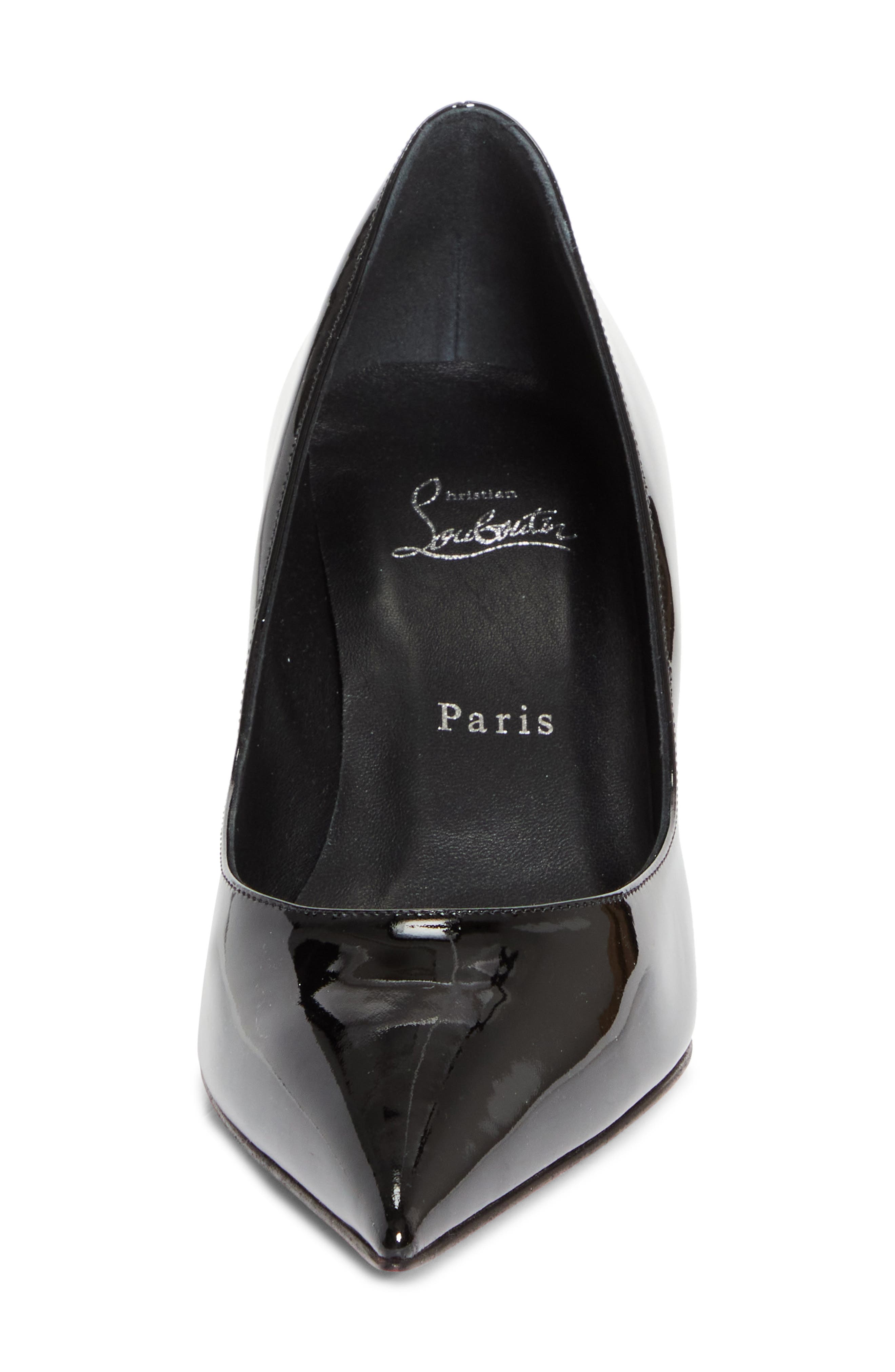 Christian Louboutin Miss Z Pointed Toe Pump, Alternate, color, Black