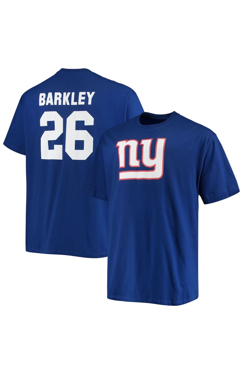 FANATICS Men's Fanatics Branded Saquon Barkley Royal New York Giants Big & Tall Player Name & Number T-Shirt, Main, color, 