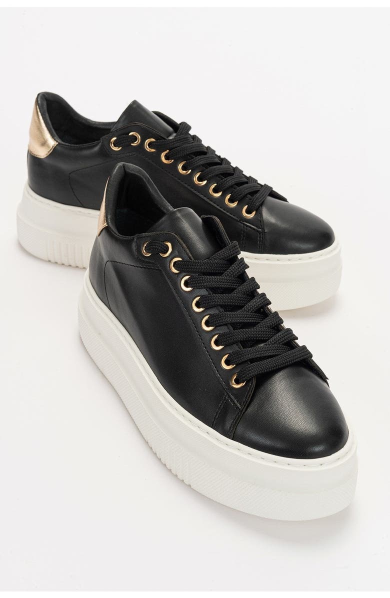 Prologue Shoes Violette Platform Sneakers, Main, color, Black