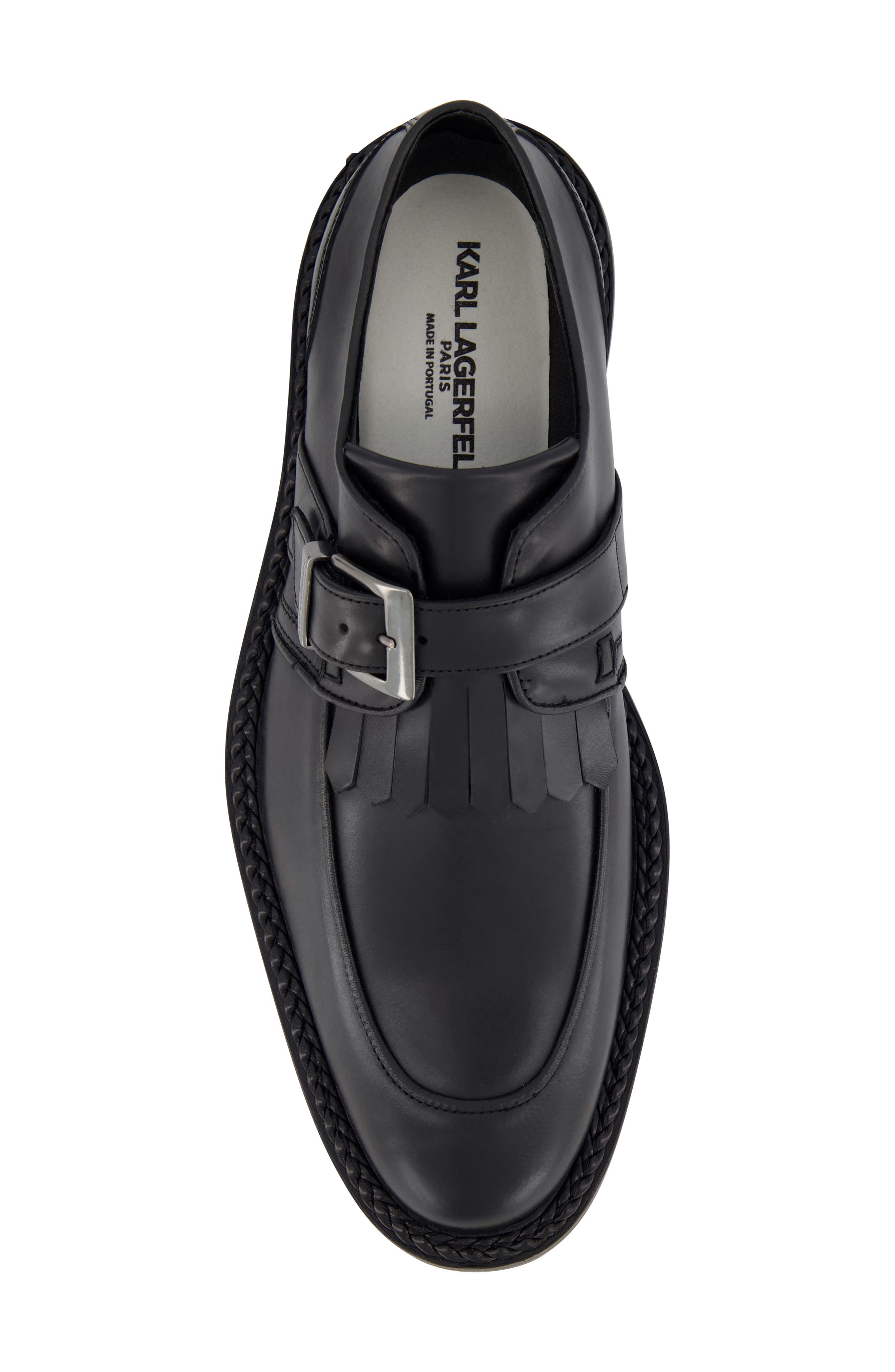 KARL LAGERFELD PARIS Monk Strap Kiltie Loafer, Alternate, color, 