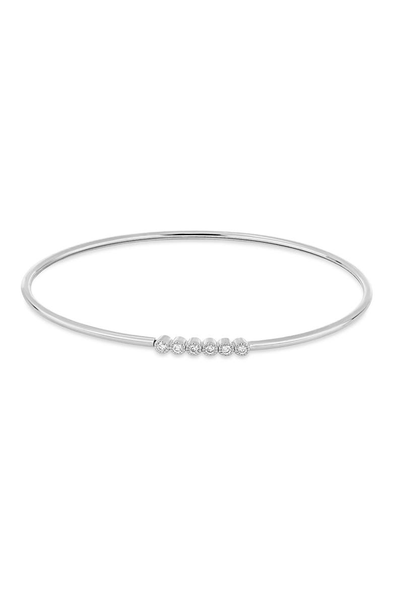 Monaco 18k Gold Diamond Bangle, Main, color, 18KW
