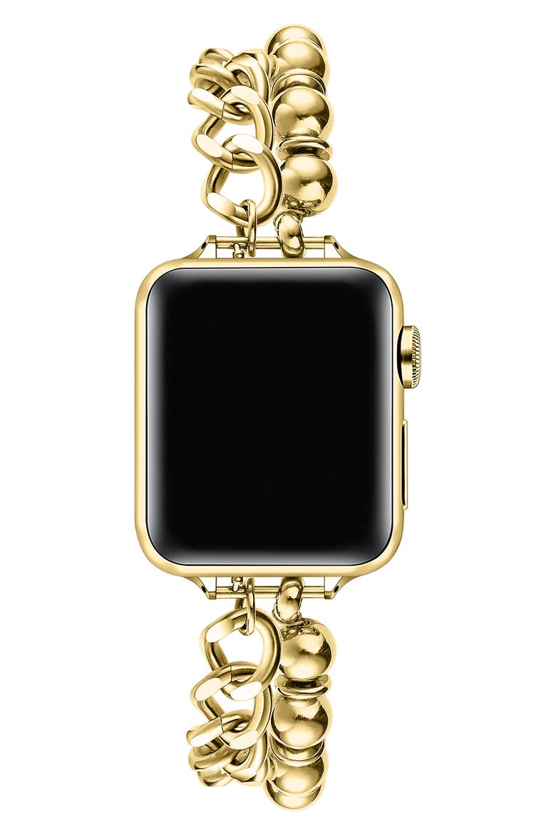 Liv Mixed Link Apple Watchband, Alternate, color, GOLD