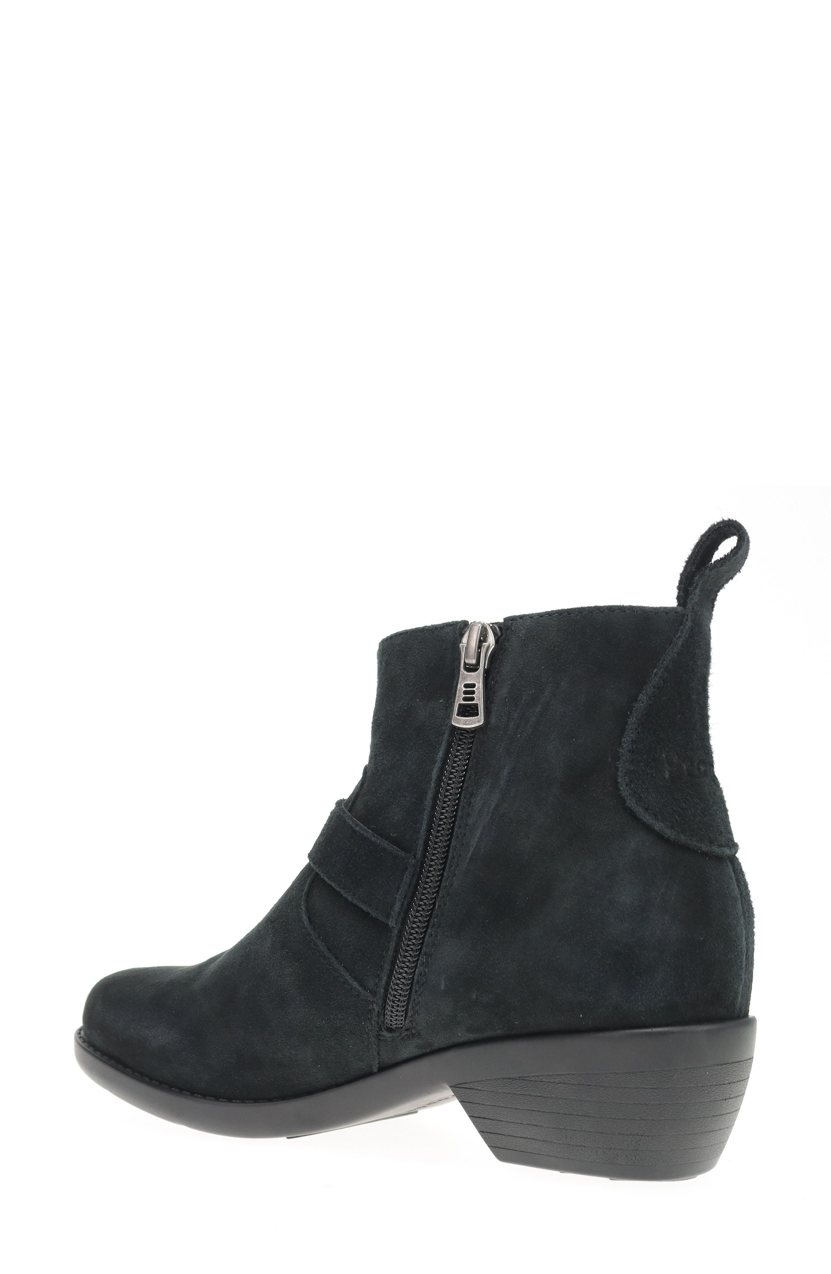 Propét Memphis Zip Bootie, Alternate, color, Black Suede