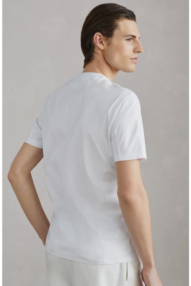 Jersey T-shirt with chest pocket, Alternate, color, White