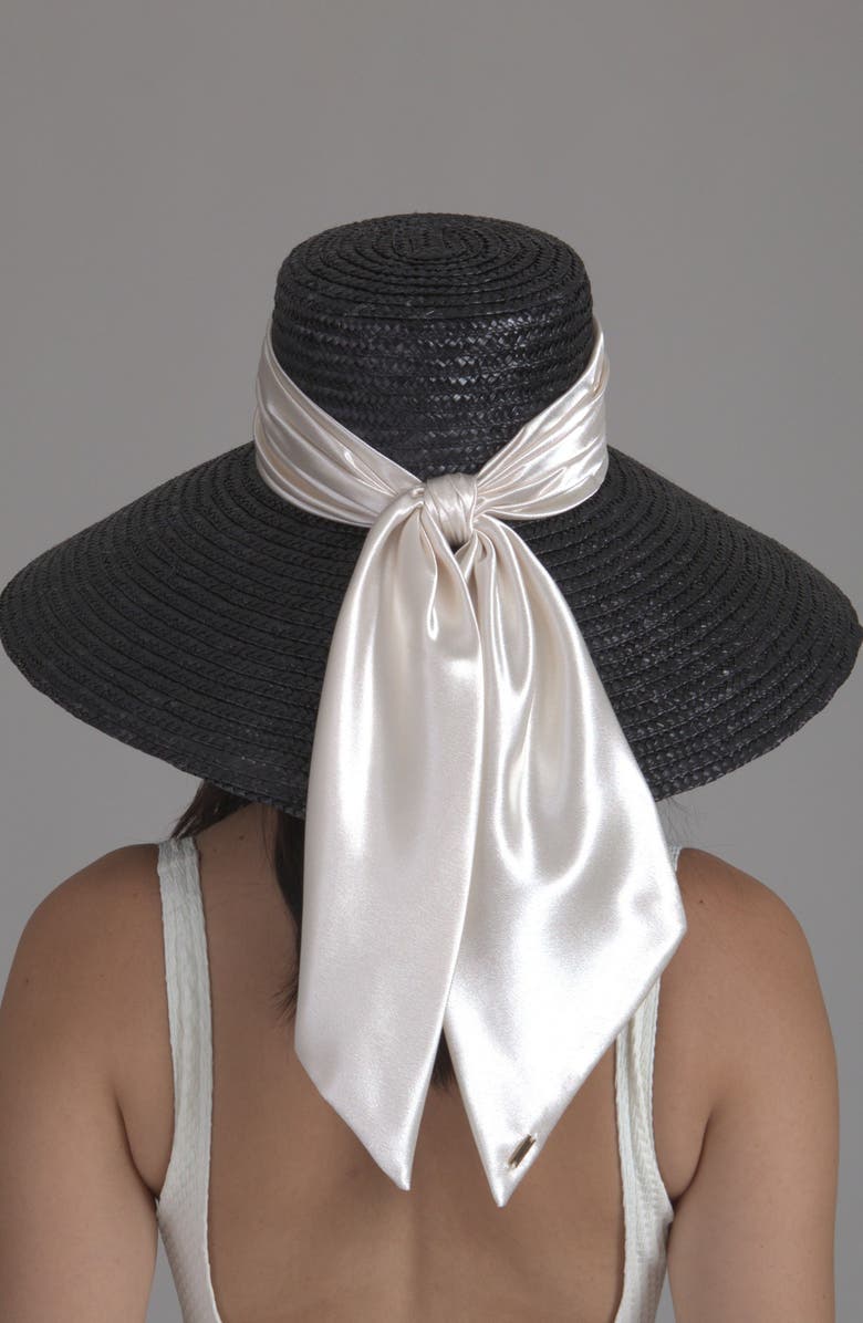 Eugenia Kim Mirabel Bow Straw Sun Hat, Alternate, color, 