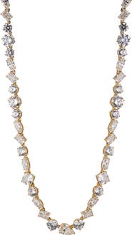 Nadri Large Cubic Zirconia Choker Necklace