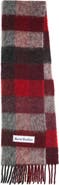 Acne Studios Vally Plaid Alpaca, Wool & Mohair Blend Scarf