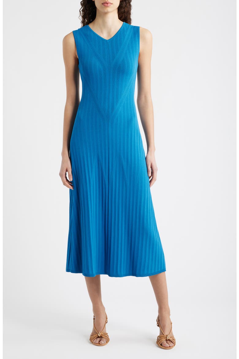 The Lori Sleeveless Sweater Midi Dress, Main, color, BLUE PALACE