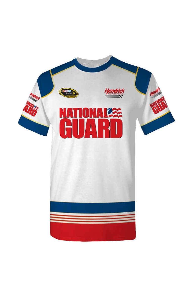 HENDRICK MOTORSPORTS TEAM COLLECTION Men's Hendrick Motorsports Team Collection White Dale Earnhardt Jr. National Guard Legend Uniform T-Shirt, Alternate, color, White
