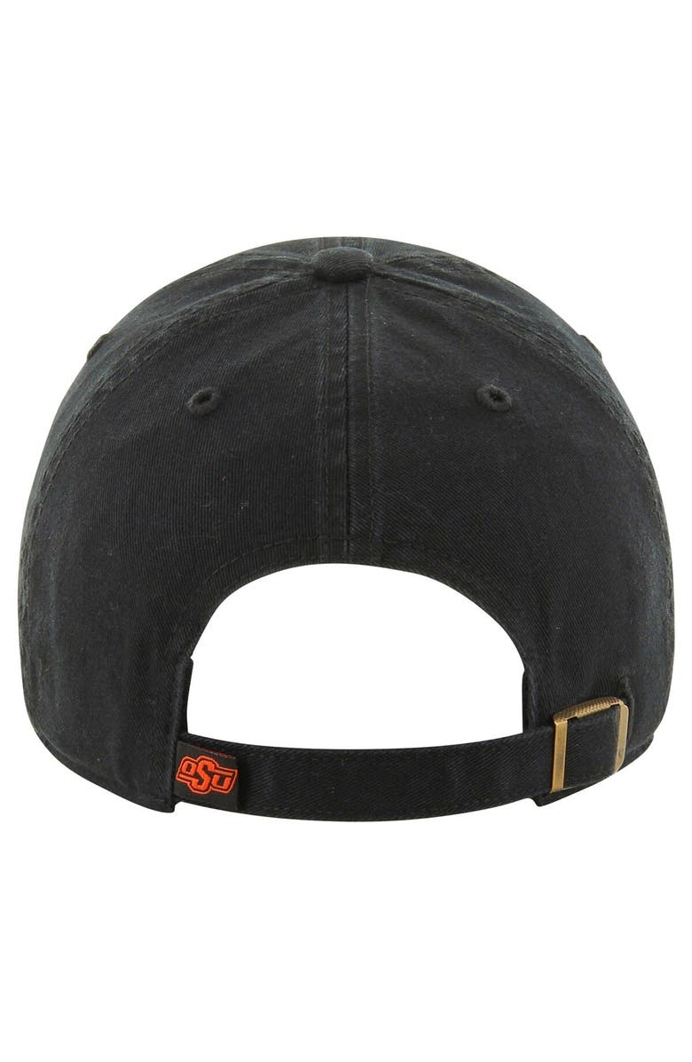 '47 Men's '47 Black Oklahoma State Cowboys Vintage Clean Up Adjustable Hat, Alternate, color, 