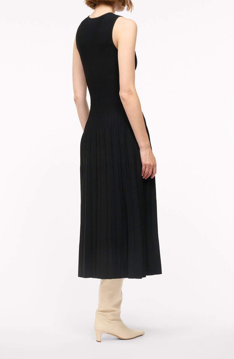 STAUD Elyse Pleated Sleeveless Knit Maxi Dress, Alternate, color,
