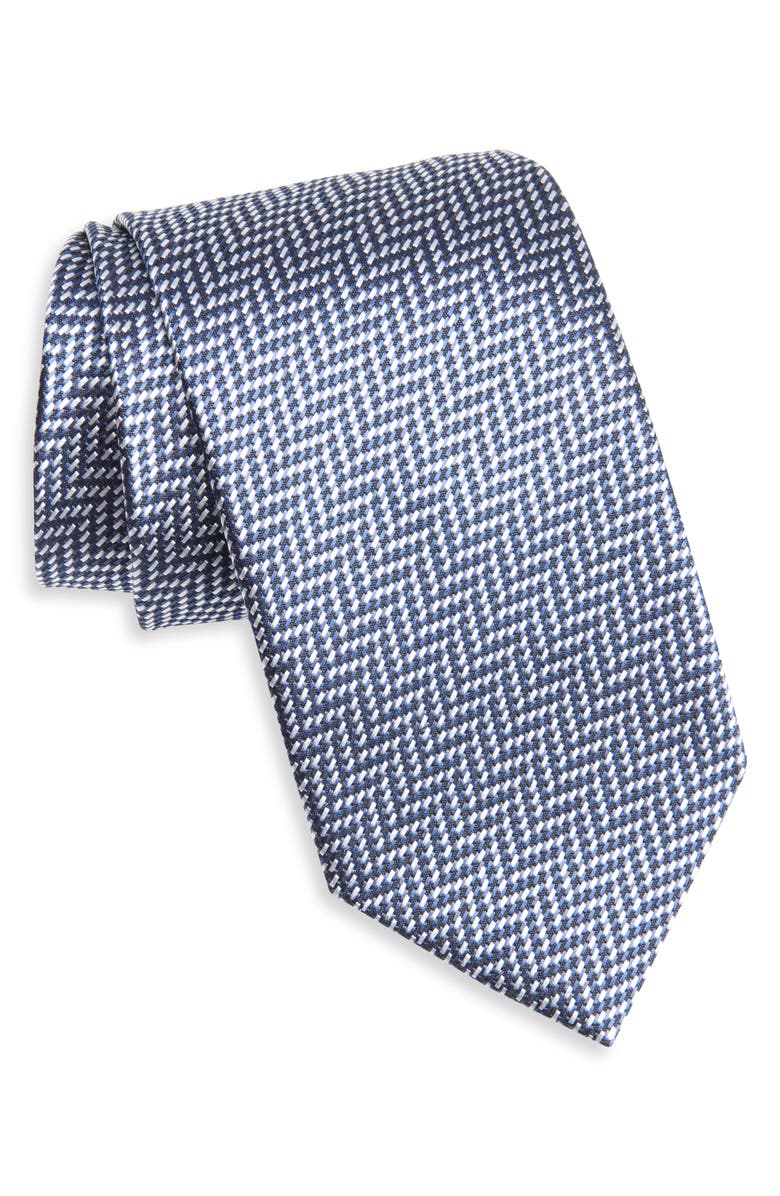 TOM FORD Herringbone Silk Tie, Main, color, 