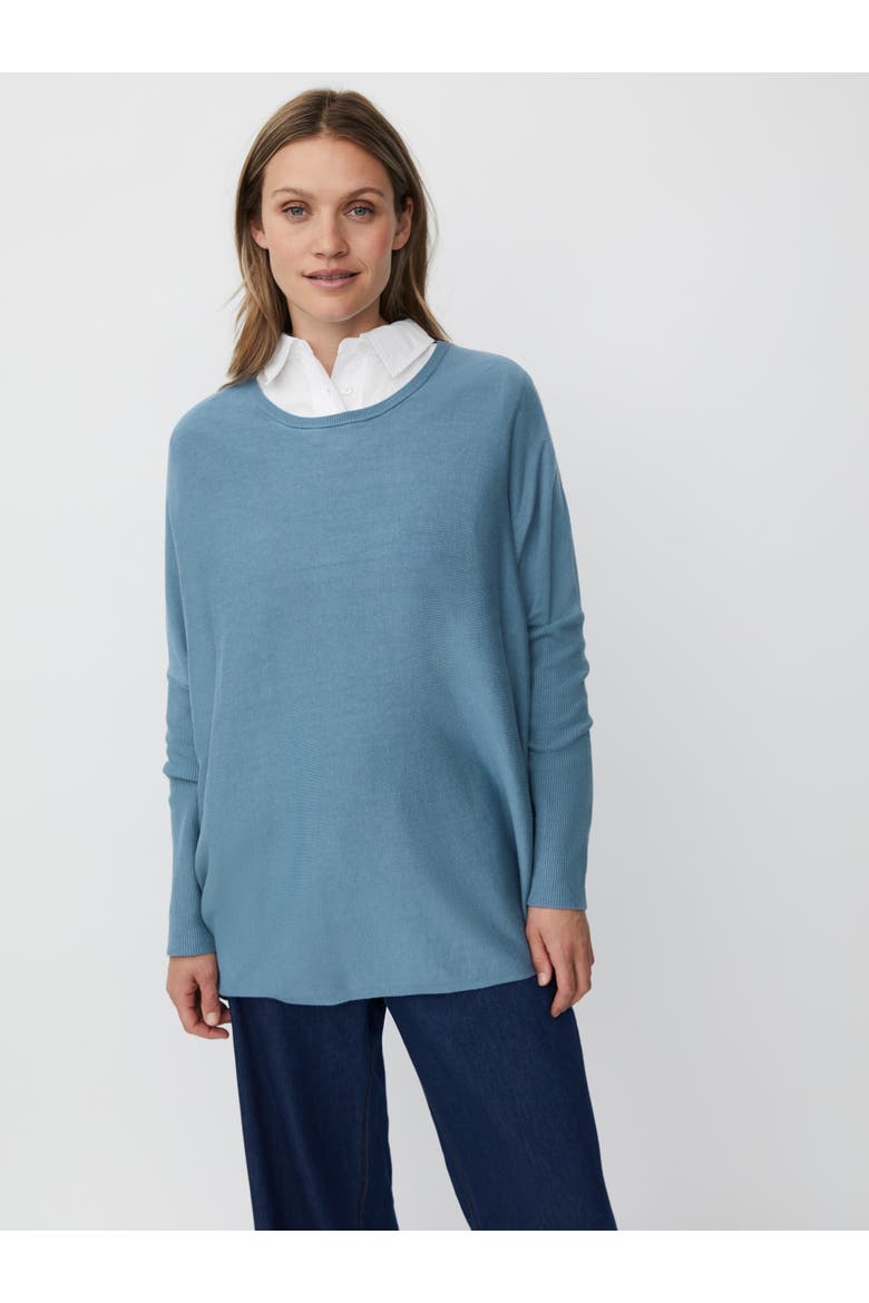 Mafanasi Round Neck Oversized Jumper, Main, color, Proven Blue