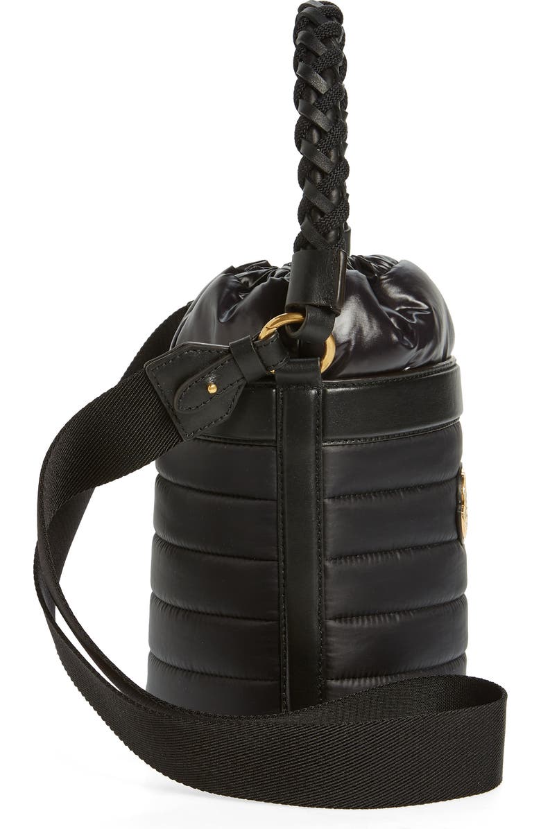 Moncler Kaleah Down Puffer Bucket Bag, Alternate, color,