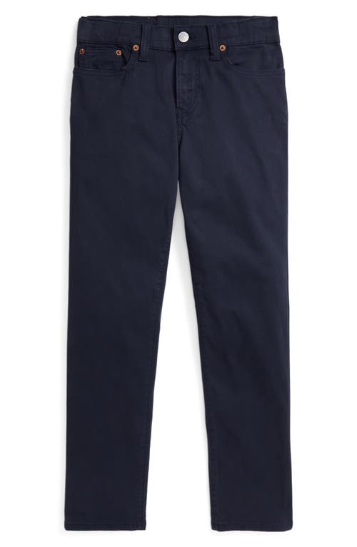 Polo Ralph Lauren Kids' 5-pocket Cotton Stretch Sateen Pants In Black