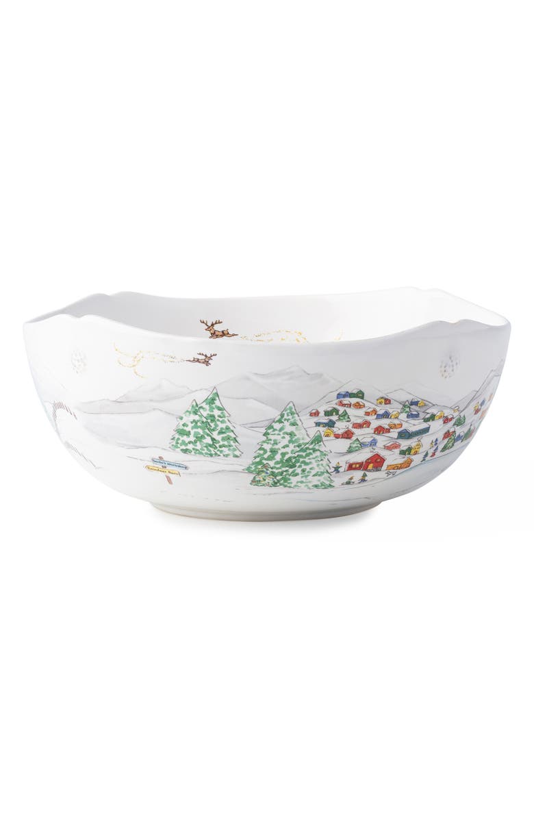 Juliska Berry & Thread North Pole 10-Inch Serving Bowl, Alternate, color, White Multi