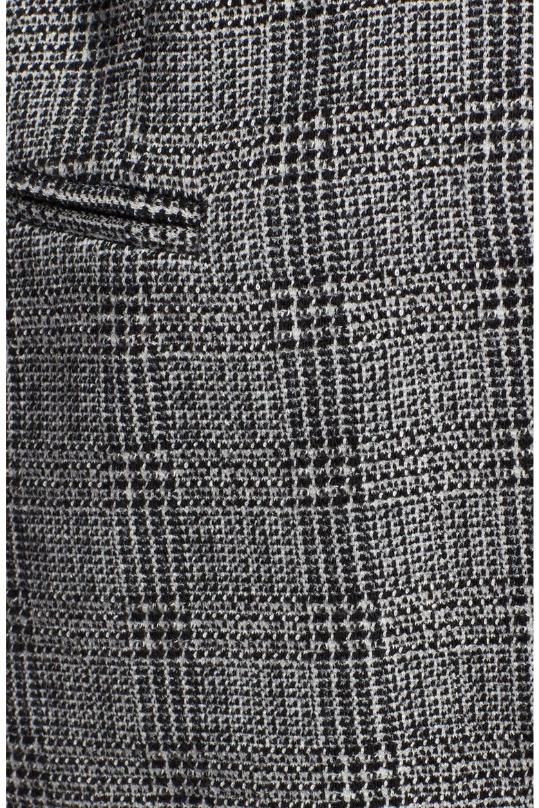 Glen Plaid Blazer, Alternate, color, BLACK WHITE GLEN PLAID