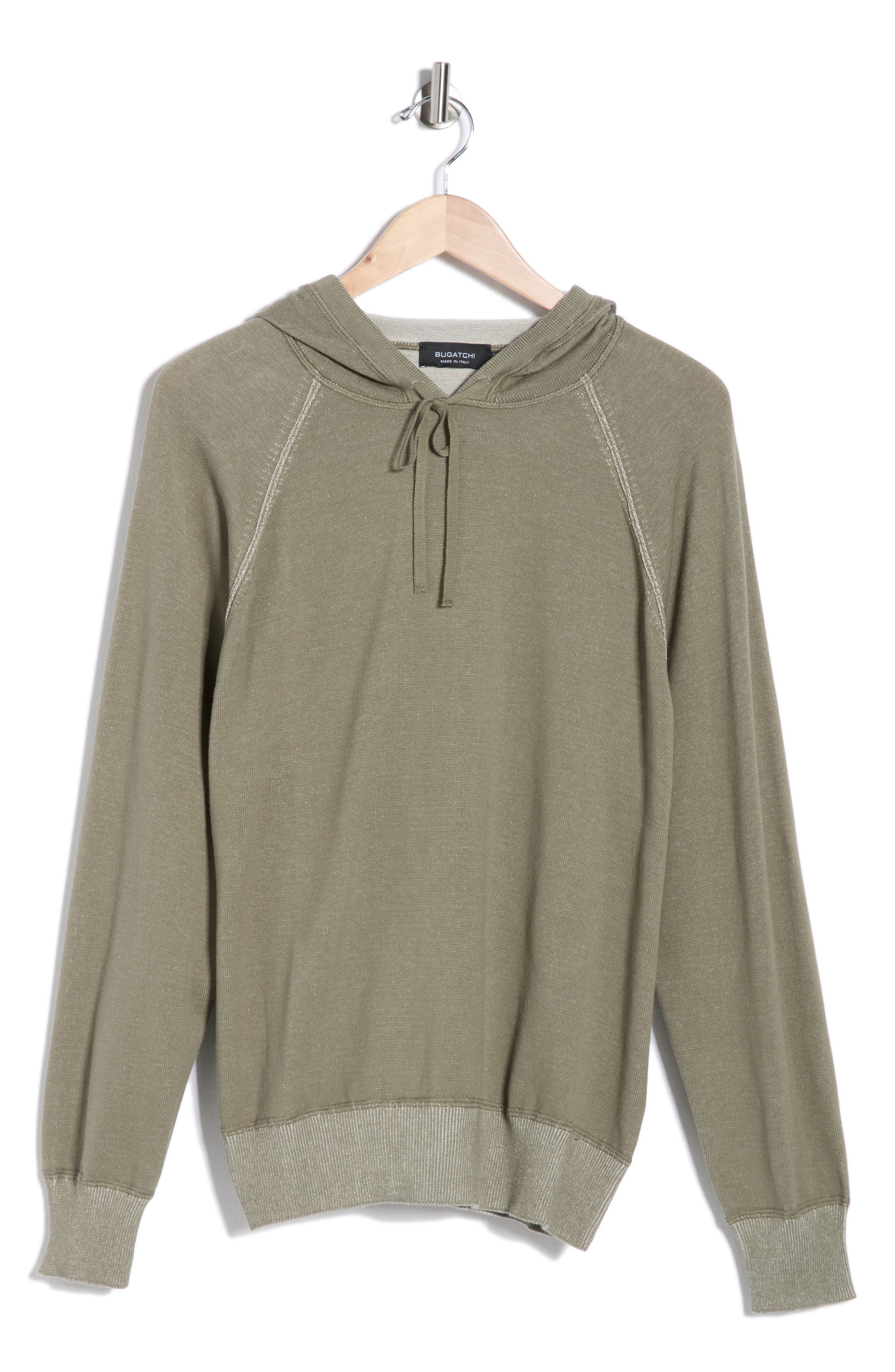 Bugatchi Raglan Sleeve Cotton Hoodie