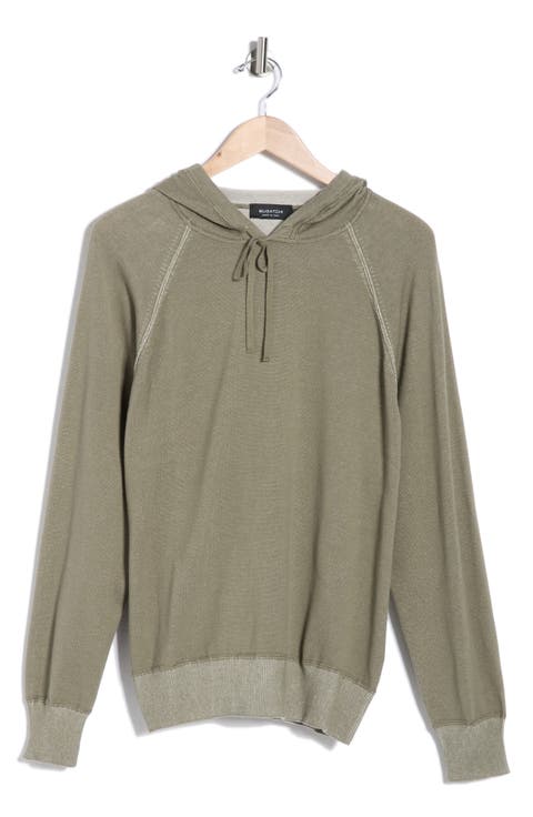 Raglan Sleeve Cotton Hoodie