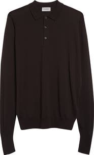 John Smedley Cotswold Wool Polo Sweater