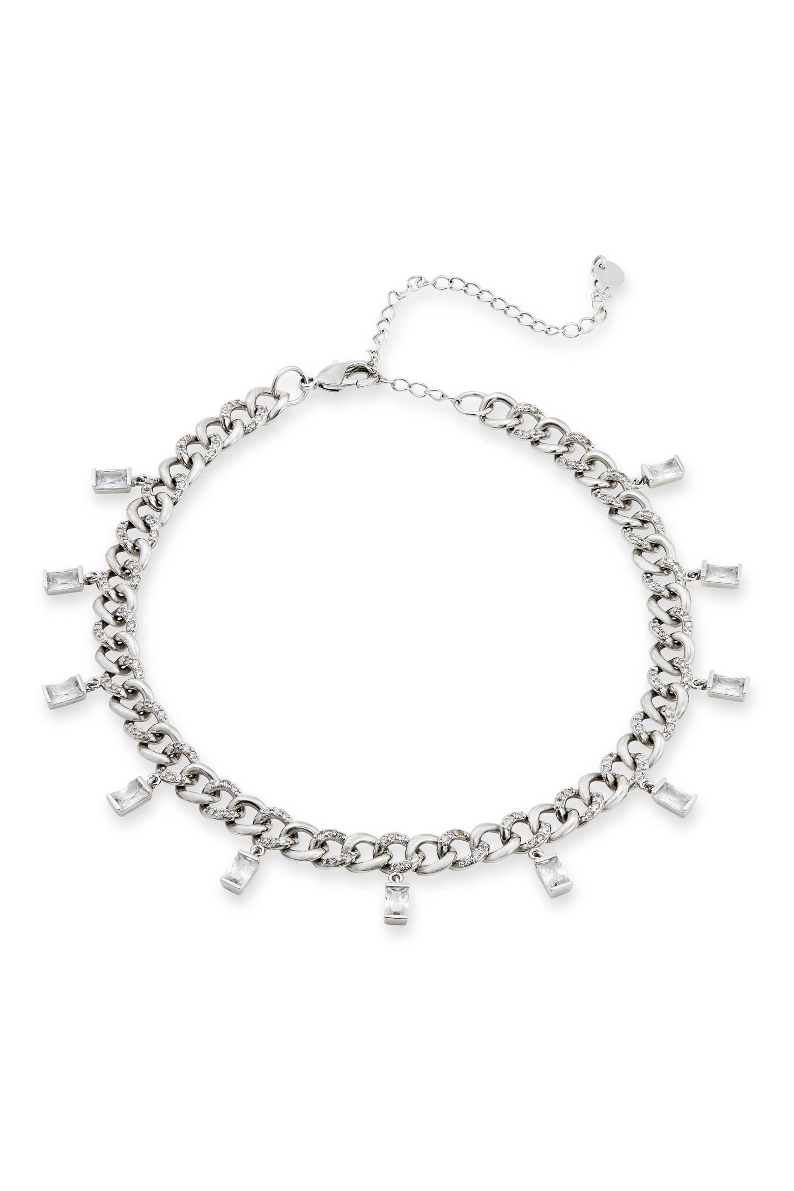 Tech Savvy Color SAVVY CIE JEWELS Curb Chain Fringe Necklace (Women) | Nordstromrack