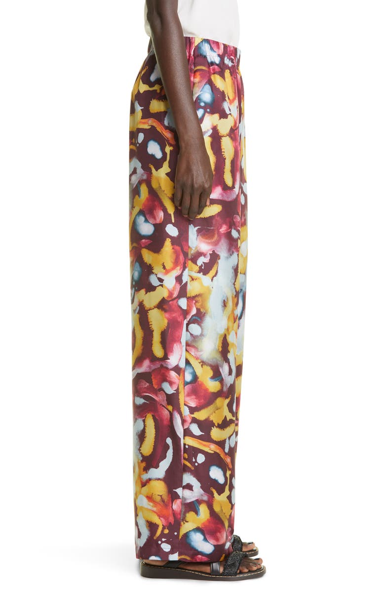 Lafayette 148 New York Riverside Silk Wide Leg Pants, Alternate, color, 